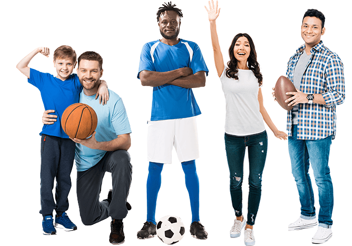 Sports coaches and volunteers